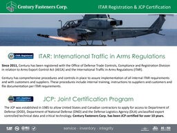 ITAR Registration & JCP Certification